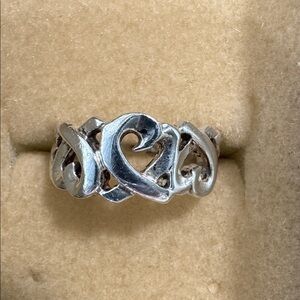 Tiffany & Co. Silver 3 Heart Paloma Picasso Ring